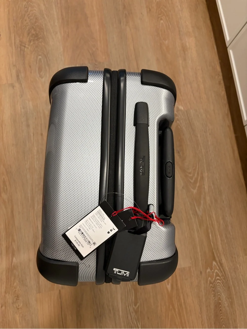 Tumi Hard Shell Spinner Luggage Set in Blue and Silver